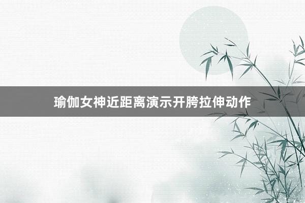 瑜伽女神近距离演示开胯拉伸动作